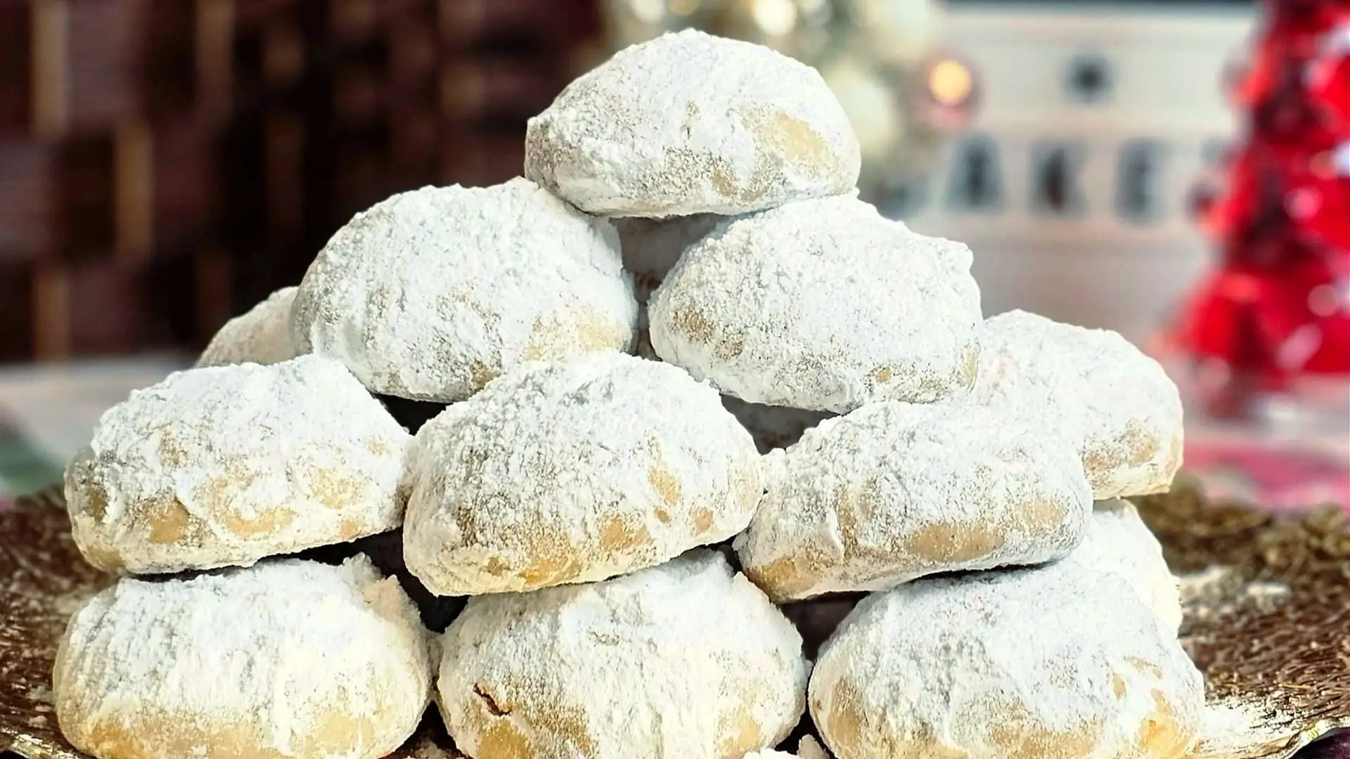 Kourabiedes - Christmas Almond Butter Cookies (5pc.)